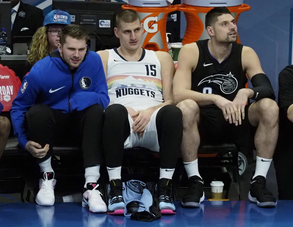 Luka Dončić, Nikola Jokić i Nikola Vučević na NBA Ol-staru u Šarlotu