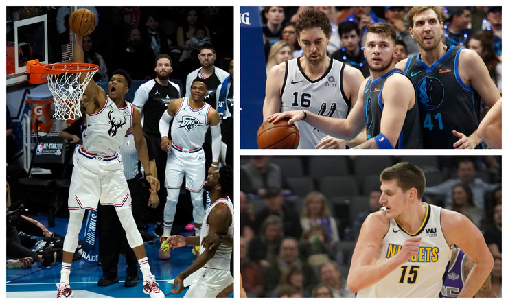 Janis Adetokumbo, Nikola Jokić, Luka Dončić