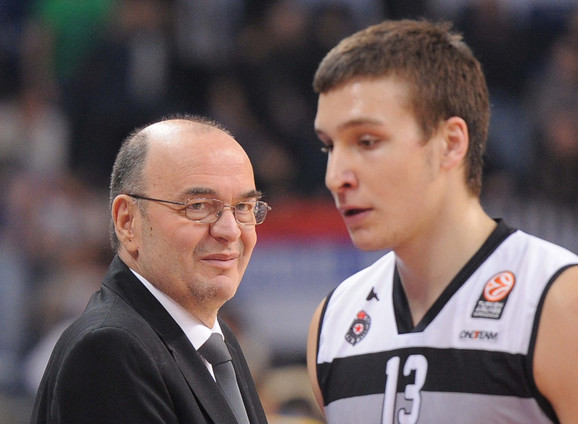 Bogdan Bogdanović i Duško Vujošević u periodu dok su sarađivali u Partizanu